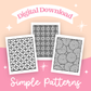 Simple Patterns Printable Coloring Pages