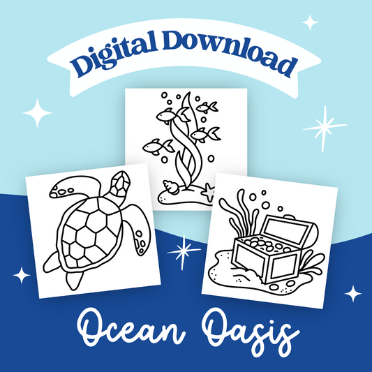 Ocean Oasis Printable Coloring Pages