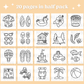 Summer Bold & Easy Printable Coloring Pages