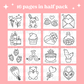 Sweet Hearts Printable Coloring Pages